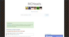 Desktop Screenshot of mc-heads.net